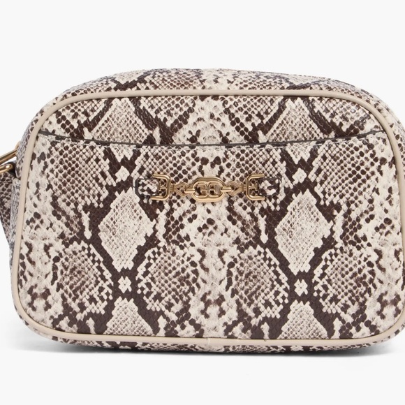 Sam Edelman Camera Bag printed ivory snake - Picture 1 of 5